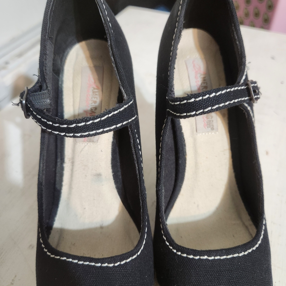 American Rag Black and Tan Platform Heels - Picture 9 of 14